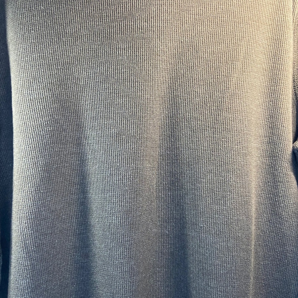 Gap Men's Long Sleeve Waffle‎ Knit Crew Neck Shirt Sz L Woodsy Brown Classic Tee - Picture 8 of 8